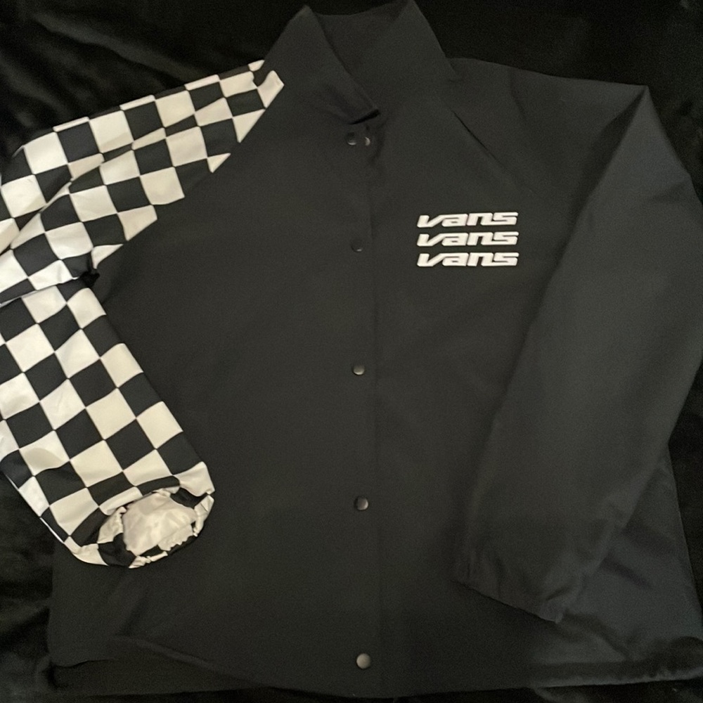 Vans black button up jacket